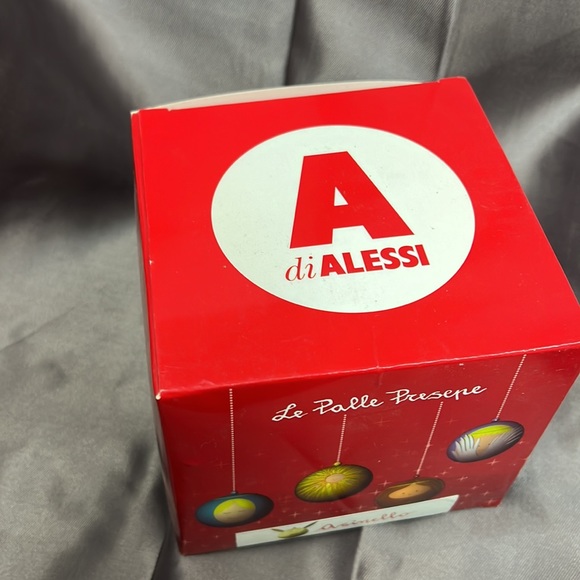 NWT,Alessi AMJ13 5 GD Donkey Bauble for Christmas Tree, Blown Glass, Gold, 13.5 - Picture 17 of 17